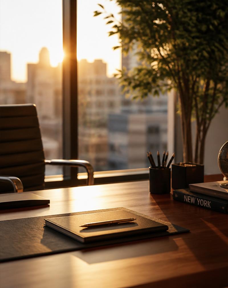 A warm sunlit office space reflecting the collaborative atmosphere at Gouin District